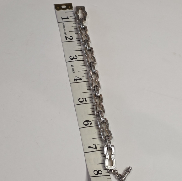 Brighton Retired Vintage Mixed Metals Silver and Gold Women's Bracelet - Picture 3 of 8